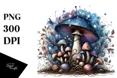 Detailed Magical Mushroom, Transparent PNG Product Image 1