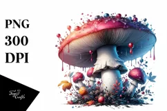 Detailed Glossy Mushroom, Transparent PNG Product Image 1