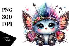 Cute Baby Butterfly PNG Product Image 1