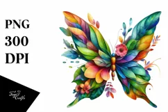 Vibrant Abstract Butterfly PNG Product Image 1