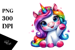 Cute Unicorn, Transparent PNG Product Image 1