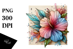 Stained Hibiscus, Transparent PNG Product Image 1