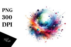 Colorful Watercolor Splash Product Image 1