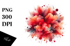 Colorful Redish Watercolor Particles Product Image 3