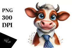 Cow Tie Portrait Proud | Sublimation | Clipart Product Image 3