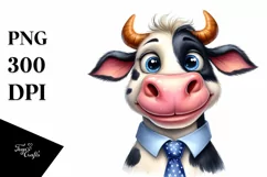 Cow Tie Portrait Proud | Sublimation | Clipart Product Image 1