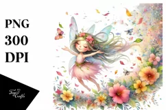 Colorful Fairy Petals Whimsical Clipart Product Image 3