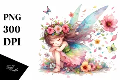 Colorful Fairy Petals Whimsical Clipart Product Image 3