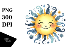 Digital Very Simple Sun PNG Product Image 1