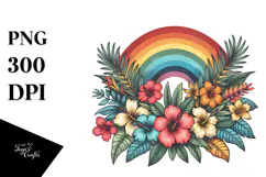Retro Tropical Beach Sunset, Tshirt Style, PNG Product Image 1