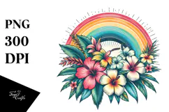 Vintage Tropical Rainbow, 20 oz Tumbler Product Image 1