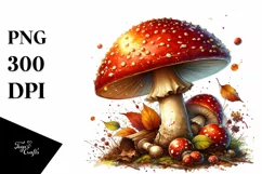 Detailed Shiny Mushroom PNG Product Image 1