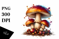 Detailed Shiny Mushroom PNG Product Image 1