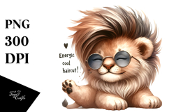 Cute Baby Lion PNG Product Image 1