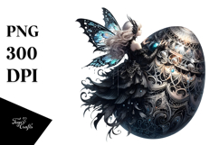 Gothic Fairy with Easter Egg, High-Res PNG Product Image 1
