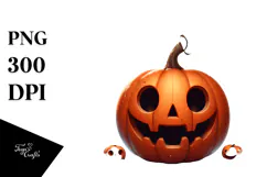 Funny Simple Image with JACK-O'-LANTERN PNG Product Image 1