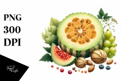 Watercolor Honeydew | Sublimation | Clipart Product Image 3