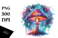 Colorful Magical Mushroom | Clipart Product Image 1
