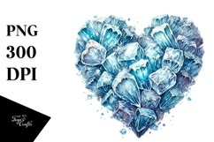 Ice Heart Digital Painting PNG Product Image 1
