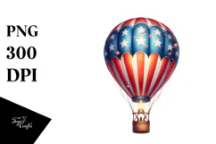 Vintage Hot Air Balloon PNG Product Image 1
