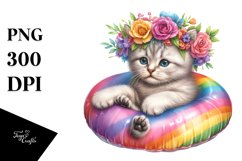 Watercolor Young Kitten | Sublimation | Clipart Product Image 3