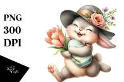 Goofy Bunny in a Suit PNG Product Image 1