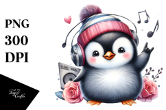 Cute Baby Penguin PNG Product Image 1