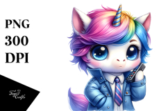 Cool Cute Unicorn Drawing PNG Product Image 1