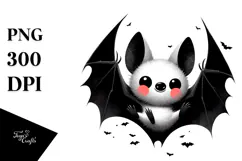 Funny Digital Painting Bat PNG Product Image 1