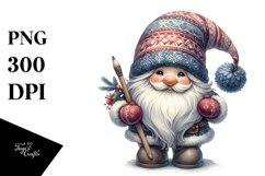 Detailed Winter Gnome PNG Product Image 1