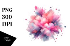 Colorful Pinkish Watercolor Particles | Sublimation | Product Image 3