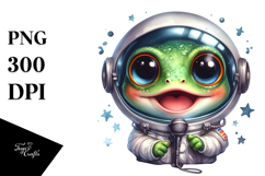 Energetic Baby Frog PNG Product Image 1