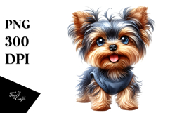 Cute Yorkshire Terrier, Transparent PNG Product Image 1