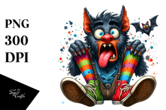 Goofy Werewolf with Mismatched Shoes PNG Product Image 1