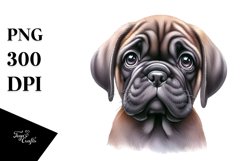 Baby Mastiff Caricature | Sublimation Clipart Product Image 1