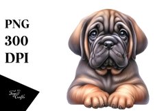 Baby Mastiff Caricature | Sublimation Clipart Product Image 3