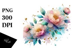 Glossy Peonies, Transparent PNG Product Image 3