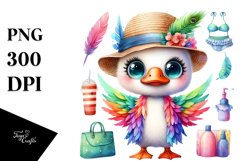 Colorful Baby Swan Dressed for Summer Product Image 3