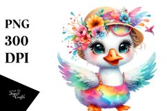 Colorful Baby Swan Dressed for Summer Product Image 3