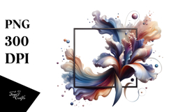 Colorful Iris Made of -like Material PNG Product Image 1