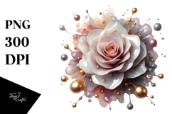 Glossy Rose PNG Product Image 1