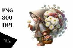 Detailed Digital Painting of a Small Gnome Caring a Large Product Image 3