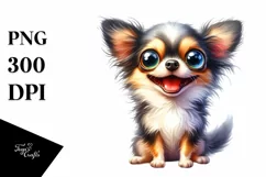 Funny Chihuahua with Popping Eyes | Sublimation | Clipart Product Image 1