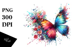 Colorful Cow Portrait, Transparent PNG Product Image 1
