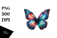 Colorful Butterfly Painting, PNG Product Image 1