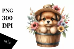 Cute Baby Dog PNG Product Image 1