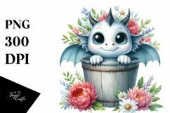 Cute Baby Dragon, Transparent PNG Product Image 1