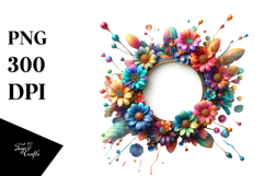 Colorful Shiny Zinnia PNG Product Image 1