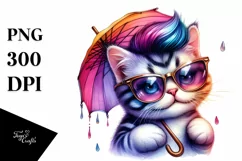 cheerful baby cat, High-Quality PNG Product Image 3