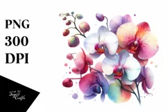Orchid with Glossy Petals, Transparent PNG Product Image 1